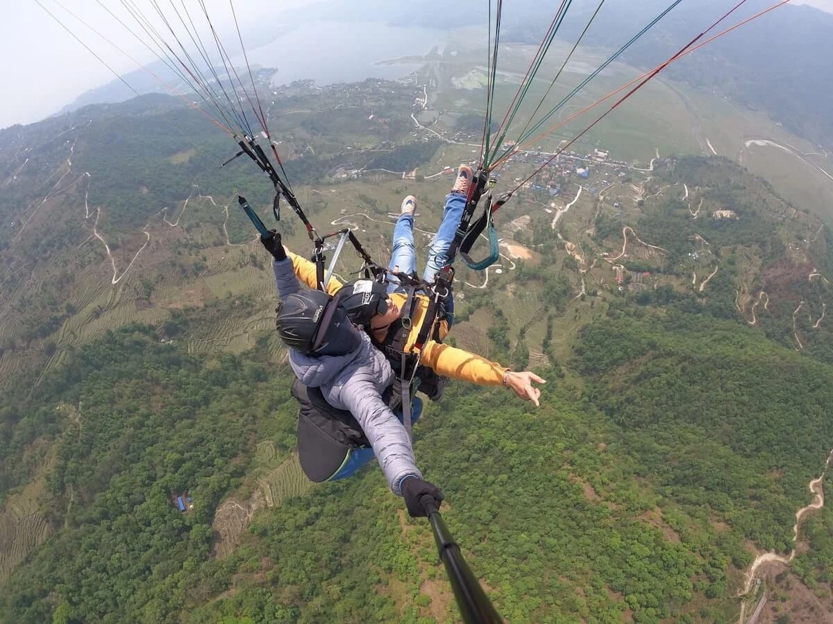 Paragliding in Nepal