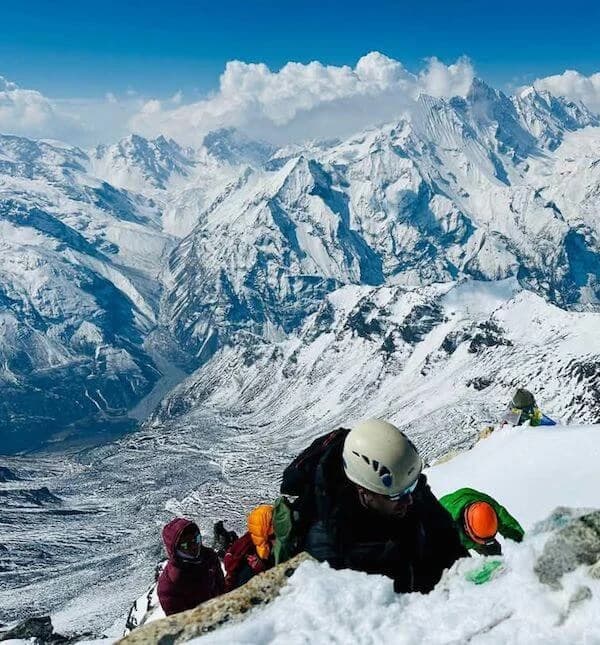 Climbing Yala Peak
