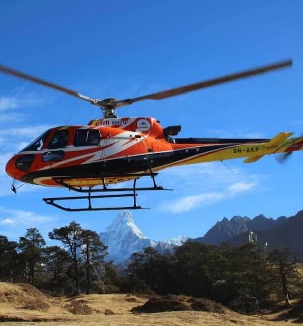 Helicopter service from Kathmandu to Lukla and Kathmandu
